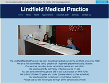 Tablet Screenshot of lindfieldmedicalpractice.com